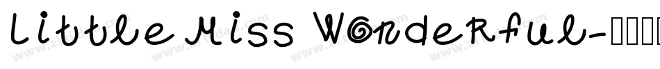 Little Miss Wonderful字体转换